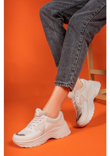 Bej Vizon Kadın Sneaker 0012140 indirimleri