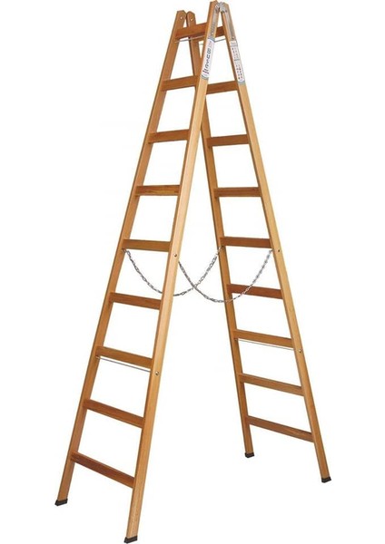 Ahşap Merdiven A Tipi 10 Basamaklı 320 cm