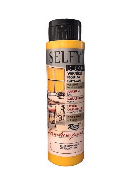 Rich Selfy Decor Vernikli Akrilik 5810 Portakal Çiçeği 500ML