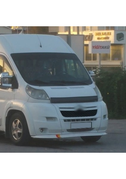 Citroen Jumper Ön Kaput Koruyucu Rüzgarlık Deflektör Akrilik Abs 4mm Parlak Siyah 2006-2014