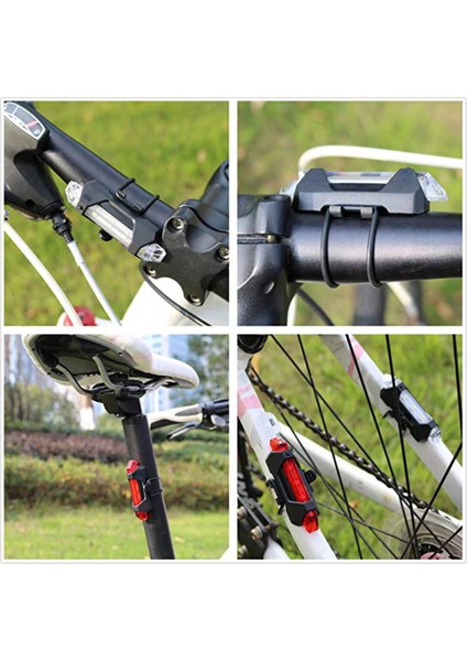 USB Şarj Edilebilir Parlak Bisiklet LED Lamba Su Geçirmez Güvenlik Uyarı Arka Lamba Işığı fırsatları