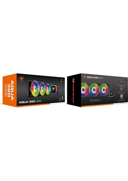 Aqua 360 Rgb Işıklı 240 mm Sıvı Soğutmalı İşlemci Fanı Tr4 Uyumlu (CGR-AQUA-360 Argb)