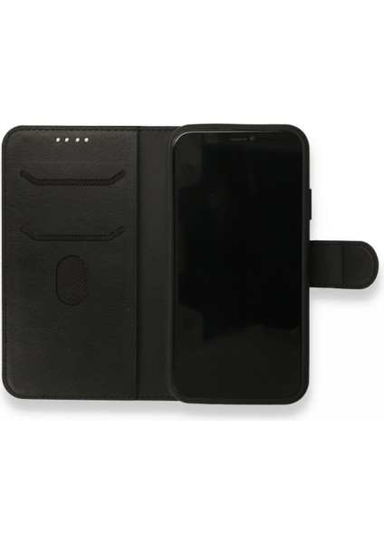 iPhone 12 Pro Kılıf Kapaklı Cüzdan Standlı Deri - Siyah fiyatları