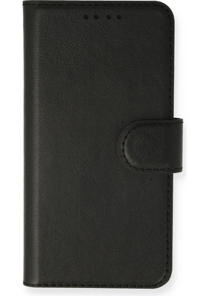 iPhone 12 Pro Kılıf Kapaklı Cüzdan Standlı Deri - Siyah fırsatları