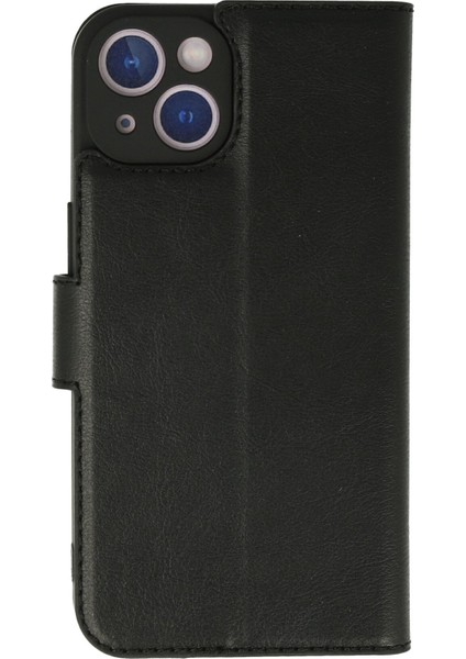 iPhone 13 Kılıf Kapaklı Cüzdan Standlı Deri - Siyah