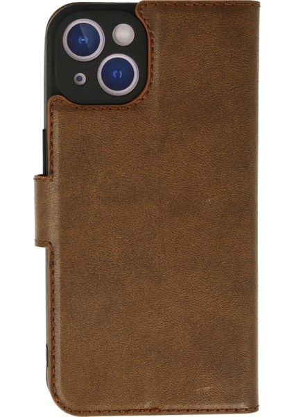 iPhone 13 Kılıf Kapaklı Cüzdan Standlı Deri - Taba