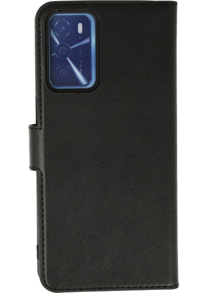 Oppo A54 4g Kılıf Kapaklı Cüzdan Standlı Deri - Siyah