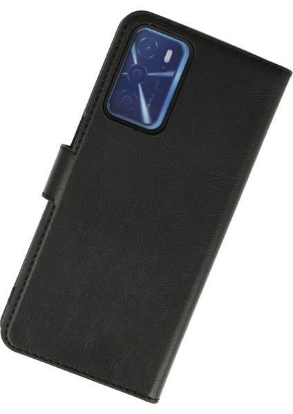 Oppo A54 4g Kılıf Kapaklı Cüzdan Standlı Deri - Siyah fiyatları