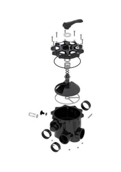 Çok Yollu Vana Ø 50 mm (1,5 Inç) Yandan Çıkışlı 6-Way Valves