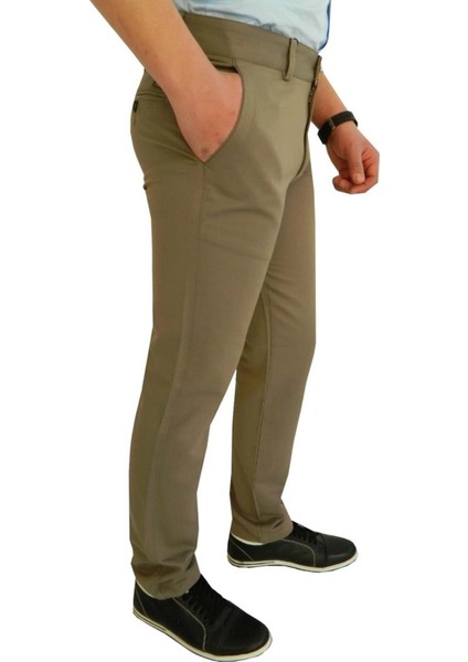 Erkek Lion Regular Keten Pantolon 3309 - 3309 - Bej - 50