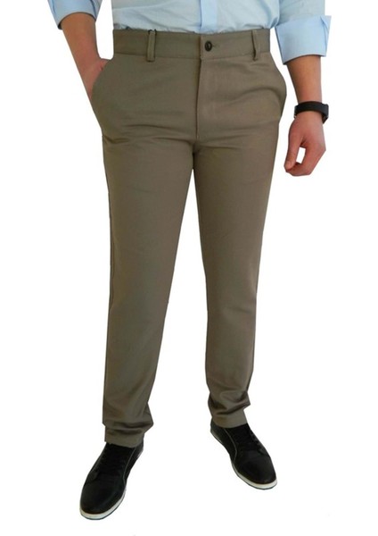 Erkek Lion Regular Keten Pantolon 3309 - 3309 - Bej - 50