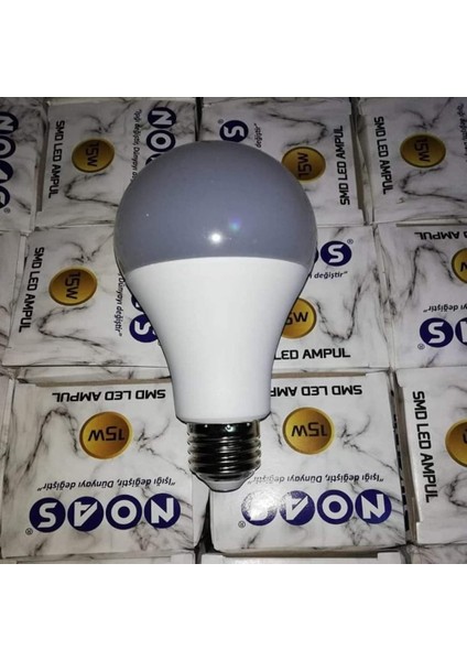 15 W LED Ampul 6500K Beyaz Işık YL95-1501 Noas fiyatları