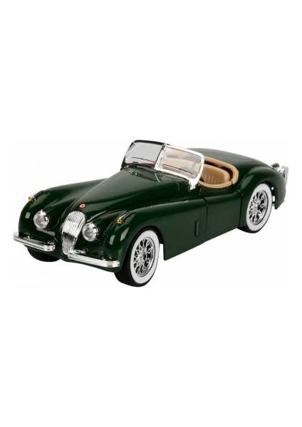 Bburago Burago 1/24 Ölçek 1951 Jaguar Xk 120 Roadster Klasik Model Araba Koyu Yeşil