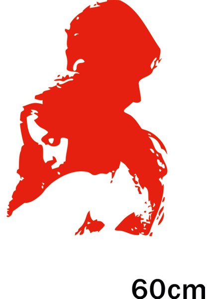 Birbirine Sarılmış Kız Erkek Sevgililer Sticker Etiket 60CM - Kırmızı fiyatları