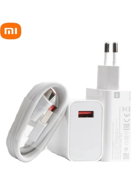 Xiaomi ve Poco Uyumlu Orjinal 33W Turbo Şarj Seti 5A Mdy 11 Ez (Kutusuz) Turuncu Uçlu