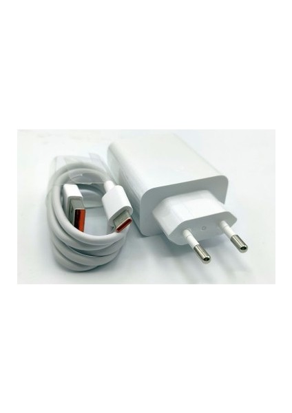 Xiaomi ve Poco Uyumlu Orjinal 33W Turbo Şarj Seti 5A Mdy 11 Ez (Kutusuz) Turuncu Uçlu