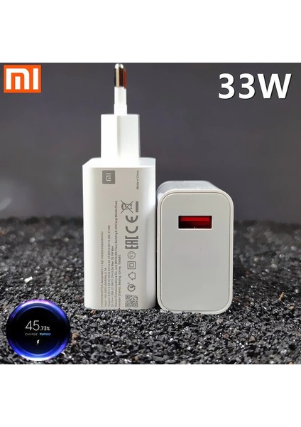 Xiaomi ve Poco Uyumlu Orjinal 33W Turbo Şarj Seti 5A Mdy 11 Ez (Kutusuz) Turuncu Uçlu