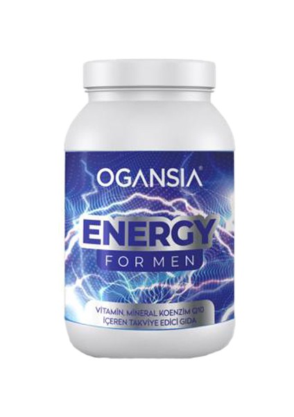 Energy For Men (14 Vitamin, 8 Mineral, 4 Amino Asit, Koenzim Q10, Alfa Lipoik Asit)