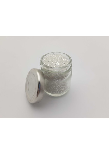 Beyaz Renginde Toz Sim ( Gelin Başı ) 40 cc Kavanozda +-25 gr