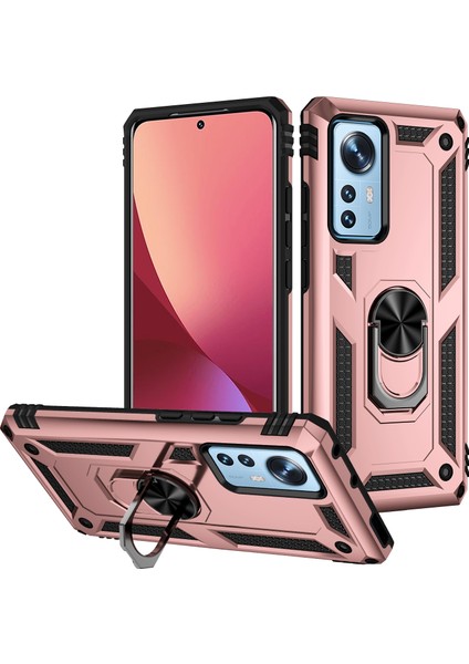 Xiaomi Mi 12 Için Darbeye Tpu + Pc Kılıfı Gül Altın (Yurt Dışından)