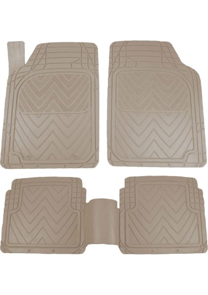 Cadıllac Escalade 2002-2007 Kauçuk Bej Oto Paspas Seti