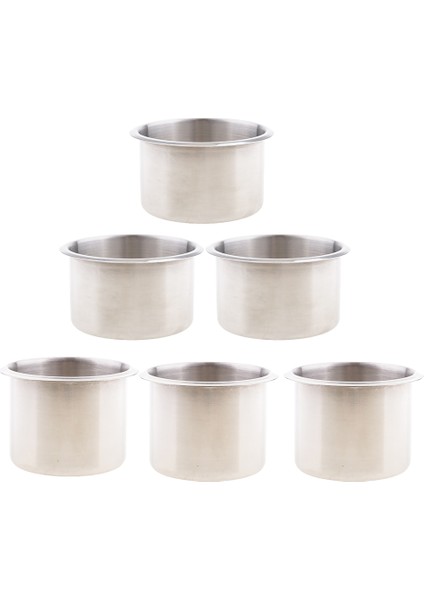 6 x Gümüş Tekne Deniz Rv Gömme Kupası Içecek Can Tutucu Tekne Evrensel (Yurt Dışından)