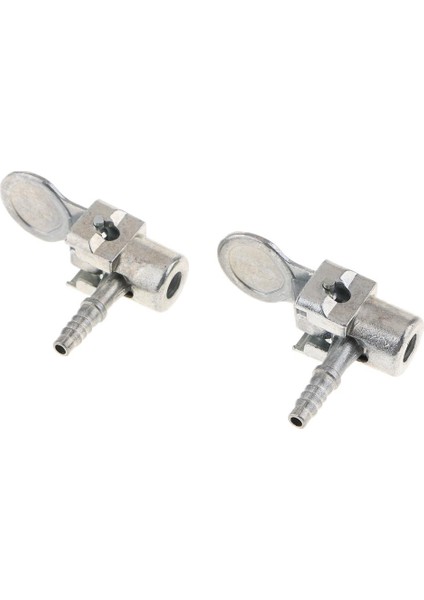 2 Adet 8mm Araba Kamyon Hava Pompası Chuck Lastik Şişirme Vana Klip Bağlayıcı Gümüş (Yurt Dışından)