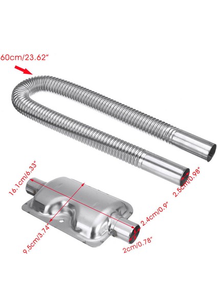 Araba Egzoz Borusu Susturucu Susturucu Kiti Vidalar Park Hava Dizel Isıtıcı Için (Yurt Dışından)