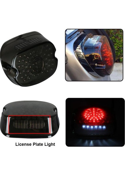LED Kuyruk Işık Fren Göstergesi Harley Glide Sportster Için Fit (Yurt Dışından) fiyatları