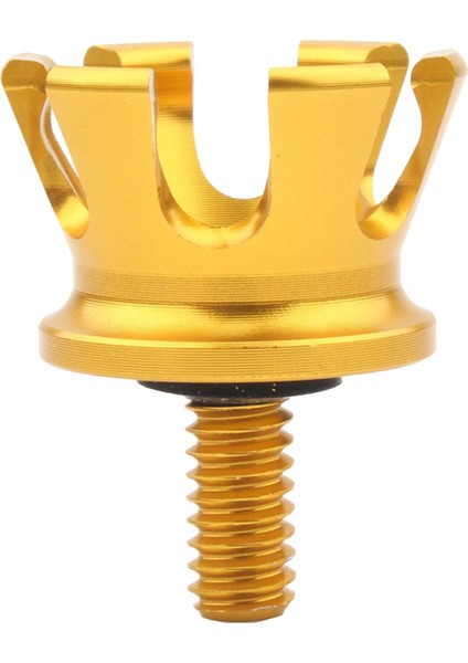 Motosiklet 1/4 "taç Stil Alüminyum Koltuk Vidalı Cıvata Altın (Yurt Dışından)