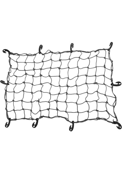 10 Hooks Net Çanta Araba Suv Çatı Üst Raf Bagaj Taşıyıcı / Kargo Siyah (Yurt Dışından)