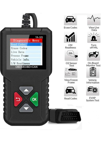 Otomotiv Obd2 Tarayıcı Obd Kod Okuyucu Araba Motor Arıza Teşhis Aracı (Yurt Dışından)