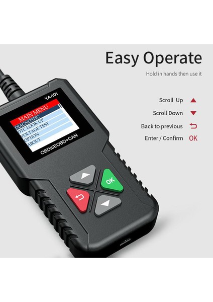 Otomotiv Obd2 Tarayıcı Obd Kod Okuyucu Araba Motor Arıza Teşhis Aracı (Yurt Dışından)