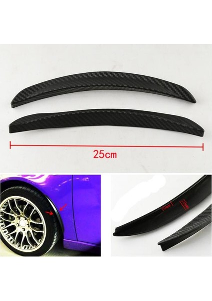 2 Adet Evrensel Araba Yan Tekerlek Arch Çamurluk Flare Unpad Trim Kapak 25 cm (Yurt Dışından) fiyatları