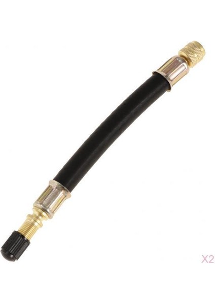 2 Adet 140MM Araba Kamyon Esnek Kauçuk Tekerlek Lastik Lastik Vana Uzatma Adaptörü (Yurt Dışından)