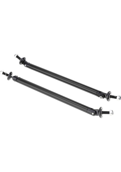 2x Ayarlanabilir Alüminyum Tampon Dudak Splitter Strut Çubuk Kravat Çubukları 150MM Siyah (Yurt Dışından)
