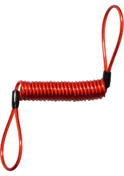 150 cm Güvenlik Motosiklet Tekerlek Disk Fren Alarm Kilit Bahar Kablosu Kırmızı Kırmızı (Yurt Dışından)