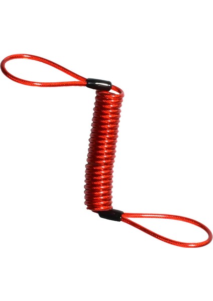 150 cm Güvenlik Motosiklet Tekerlek Disk Fren Alarm Kilit Bahar Kablosu Kırmızı Kırmızı (Yurt Dışından) fırsatları