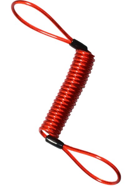 150 cm Güvenlik Motosiklet Tekerlek Disk Fren Alarm Kilit Bahar Kablosu Kırmızı Kırmızı (Yurt Dışından) indirimleri