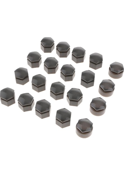 20 Set 19 mm Araba Tekerlek Lastik Somun Pabucu Toz Koruyucu Hub Vida Gri Kapakları (Yurt Dışından) fırsatları
