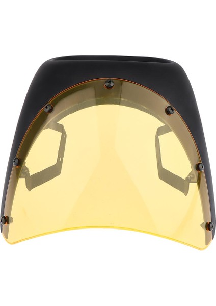 7 "motosiklet Far Perşembe Ekran Kapak Cafe Racer Aptal Siyah + Sarı (Yurt Dışından) fiyatları