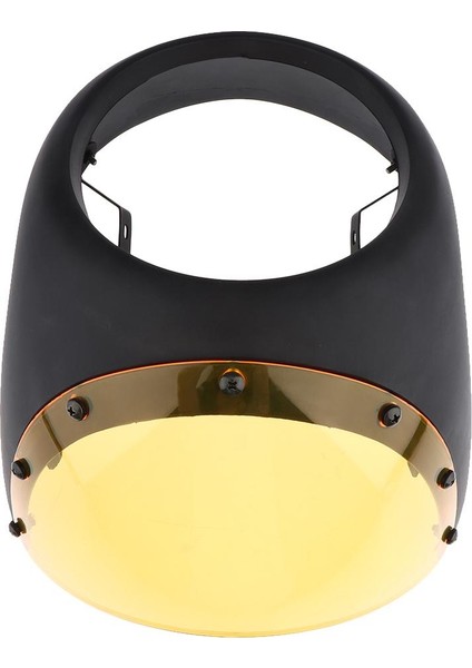 7 "motosiklet Far Perşembe Ekran Kapak Cafe Racer Aptal Siyah + Sarı (Yurt Dışından) fırsatları