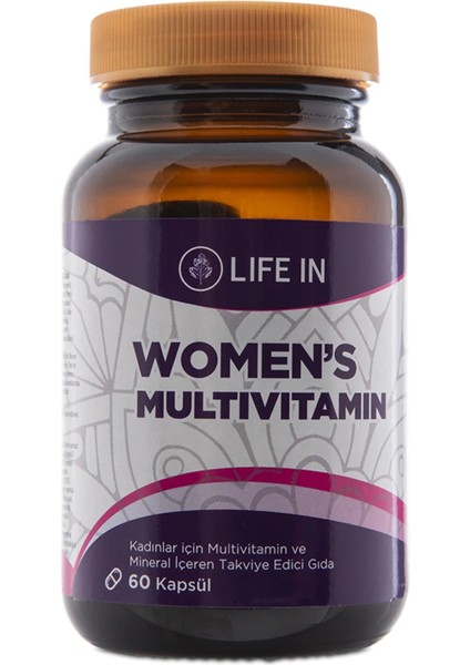 Life In Women's Multivitamin-Kadınlar Için Multivitamin Kapsül