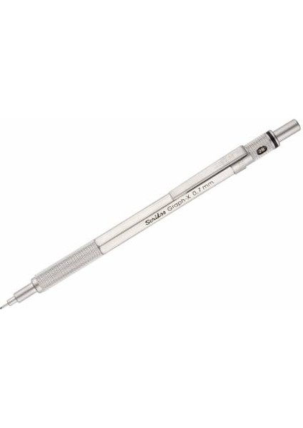 Scrikss Graph x Versatil Kalem Metal 0.7 mm Saten Gri Stn