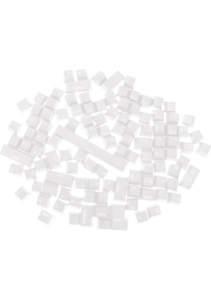 2 Adet 108-TUŞLU Saydam Keycaps Anahtar Mekanik Klavye Kırmızı + Beyaz (Yurt Dışından) indirimleri