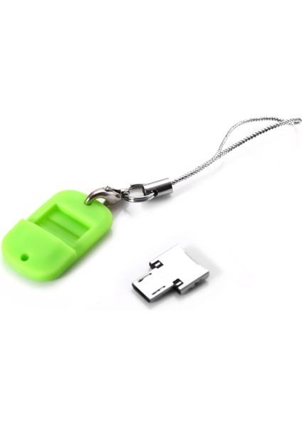 Mikro USB Erkek Usb2.0 Kadın Host Otg Adaptörü Konnektörü Akıllı Telefonlar Yeşil Için (Yurt Dışından)