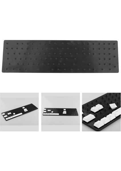 Abs Keycap Saklama Kutusu Keycaps Koleksiyonu Klavye Seti Depolama Toz Geçirmez Siyah Siyah (Yurt Dışından)