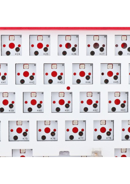 98KEYS Sıcak Takas Mekanik Klavye Kiti Rgb Işık Sıcak Kapasiteli Klavye Kiti Şeffaf Şarap Kırmızı (Yurt Dışından) indirimleri