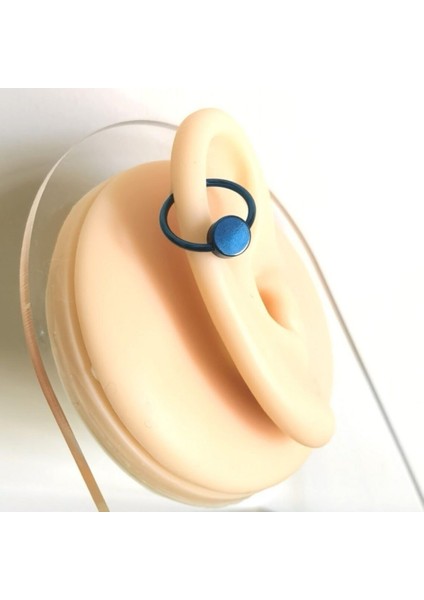 Cerrahi Çelik Disk Kilitli Black Halka Piercing- Halka Çap 10 mm - 1 Adet modelleri
