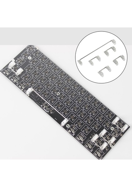 Mekanik Klavye Aksesuarları Için Stabilizatörlerde Pcb Vidası Değiştirici Tuşları Saydam (Yurt Dışından)